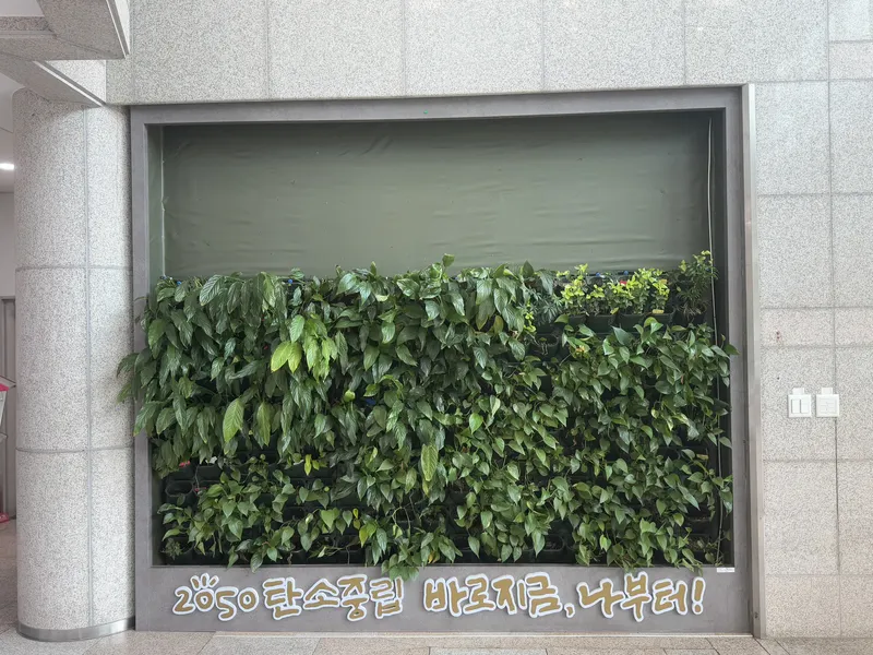 고양교육지원청 · 벽면 철거 · 벽면녹화·수직정원