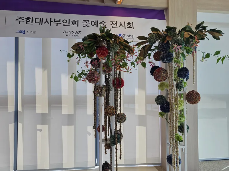 신안 · 꽃 예술 전시회 · 꽃 장식·전시
